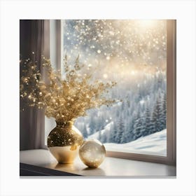 Christmas Window Canvas Print