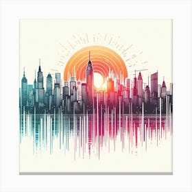 New York City Skyline 5 Canvas Print