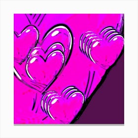 multiple hearts Canvas Print