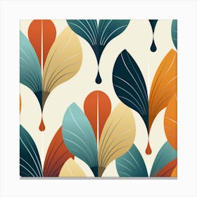 Abstract Leaves Canvas Print