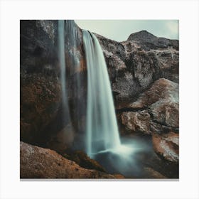 Waterfall In Iceland 1 Canvas Print