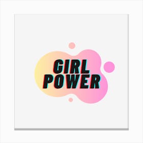 Girl Power Energy Superhero Gym Canvas Print