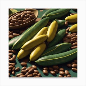 Green Peas Canvas Print