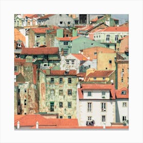 Lisbon Houses Canvas Print
