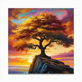 Sunset Tree 9 Canvas Print