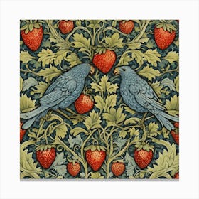 William Morris, Strawberry Thief 1 Canvas Print