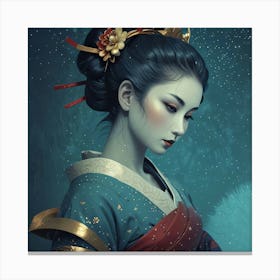 Creative Geisha Artwork 13 Canvas Print