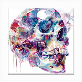 Colorful Skull 17 Canvas Print