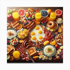 Breakfast Canvas Print