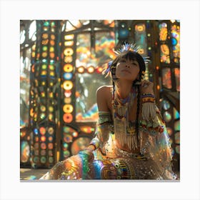 Girl In A Dream Canvas Print