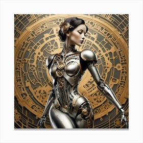 dancing android Canvas Print