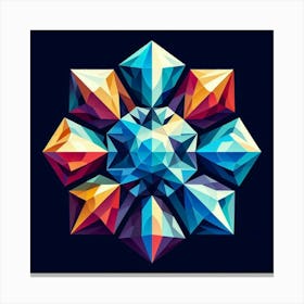 Geometric Abstract Painting Canvas Print