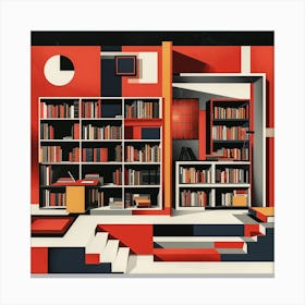 Bookcase 1 Canvas Print