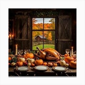 Thanksgiving Table 5 Canvas Print