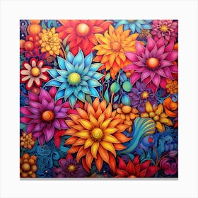 Colorful Flowers Canvas Print