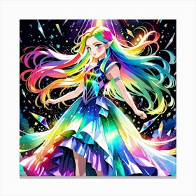 Rainbow Girl 4 Canvas Print