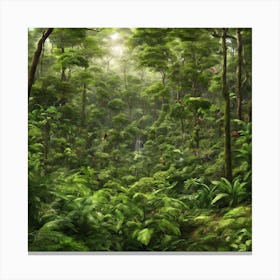 Tropical Forest Canvas Print