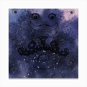 Galaxy Frog Art Print Canvas Print