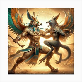 Horus Seth Revenge Battle Canvas Print