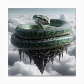 Snake In The Clouds Canvas Print
