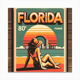 Florida 80'S Canvas Print