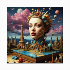 Woman With A Crown Canvas Print