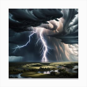 Lightning Storm Canvas Print