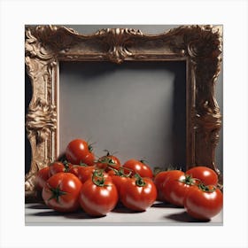 Tomatoes In A Frame 22 Canvas Print