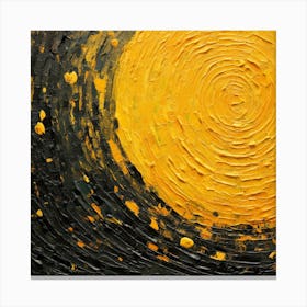 Yellow Sun 1 Canvas Print