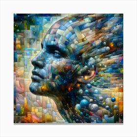 Abstract Of A Woman'S Head Canvas Print