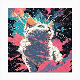 Cat In Space 1 Canvas Print