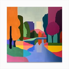 Abstract Park Collection Victoria Park London 1 Canvas Print