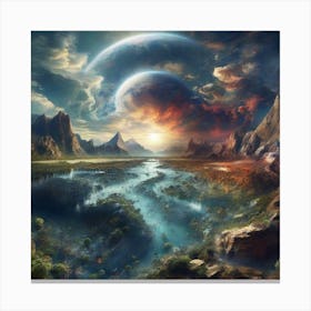 Planet earth, very beautiful 1 Canvas Print