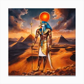 Egyptian god Ra Canvas Print