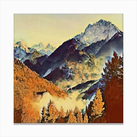 Busteni Mountains Canvas Print