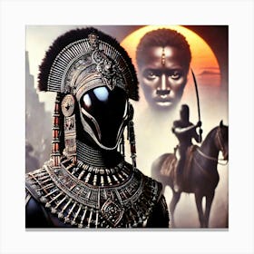 Nubian Egyptian Futuristic Warrior Leinwandbilder