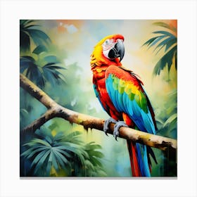 Parrot of Macaw 2 Canvas Print