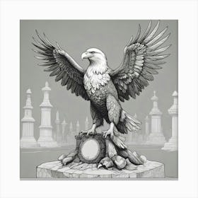 Eagle Statue Canvas Print