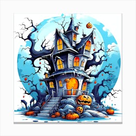 Halloween House Canvas Print