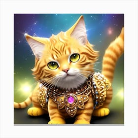 Cat In A Costume 1 Canvas Print