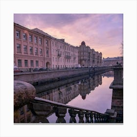 Sunset In St Petersburg Canvas Print