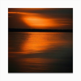 Sunset Over Lake Michigan Canvas Print