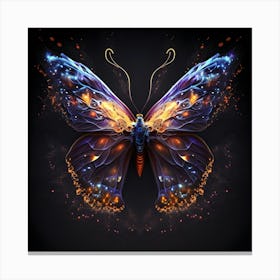 Butterfly In Flames Canvas Print