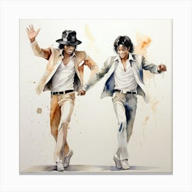 Michael Jackson And Michael Jackson Canvas Print