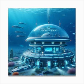 Underwater City 4 Canvas Print