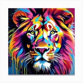 Lion Painting 1 Canvas Print