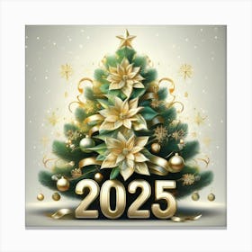 2025 Christmas Tree 2 Canvas Print