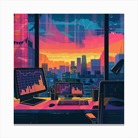 A Investment Strategy Lofi Illustration 1718664001 3 Canvas Print