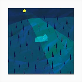 A Night In The Forest Canvas Print