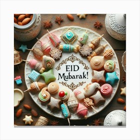 Eid Mubarak 1 Canvas Print